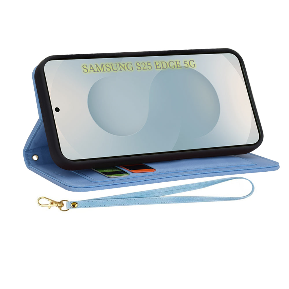 Techsuit - FlipCraft - Galaxy S25 Edge - Vibrant Blue