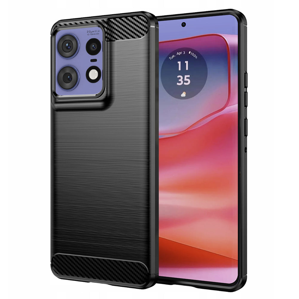 Techsuit - Carbon Silicone - Motorola Edge 50 Pro - Black