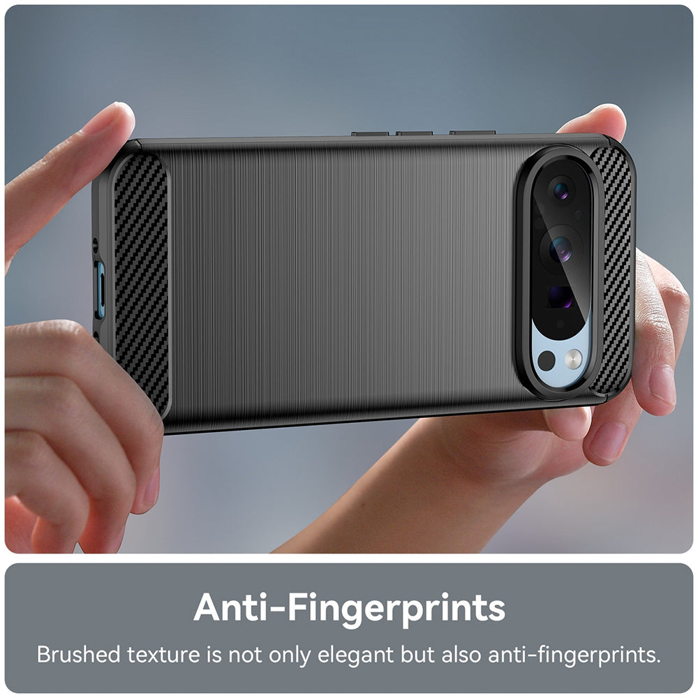 Techsuit - Carbon Silicone - Google Pixel 9 Pro / 9 - Black