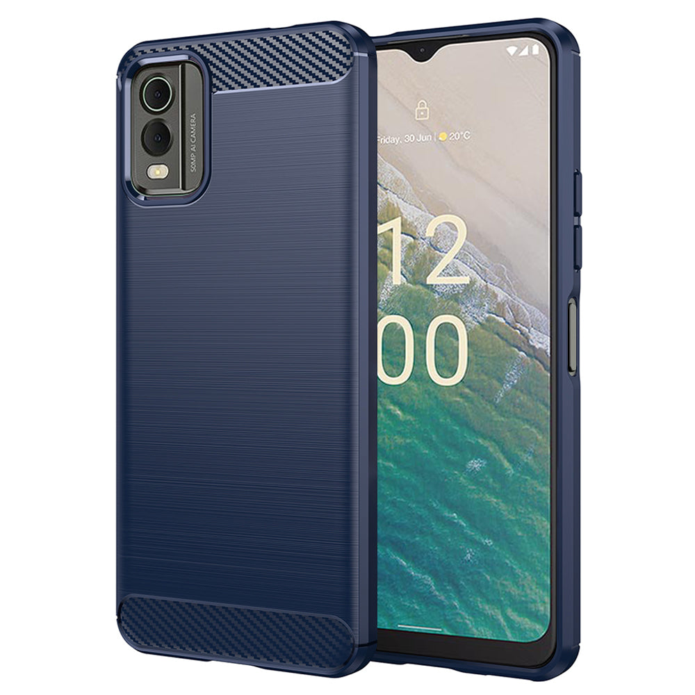Techsuit - Carbon Silicone - Nokia C32 - Blue