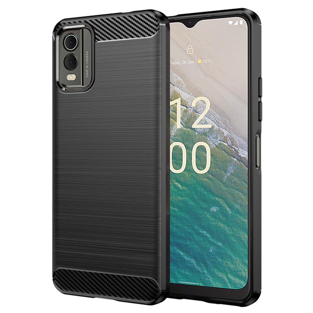 Techsuit - Carbon Silicone - Nokia C32 - Black