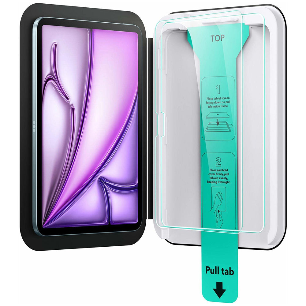 ESR - Tempered Glass Screen Protector UltraFit Tray (2 pack) - iPad Pro 11 (2024) / iPad Pro 11 (2025) - Clear