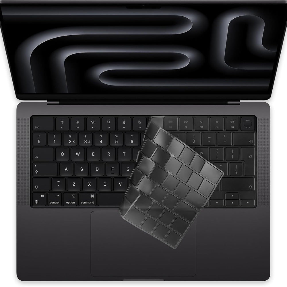 Techsuit - Premium Keyboard Cover PureTypeX (KC1) - Ultra Thin, for MacBook Pro 14 (2021-2024)/ Air 13/15 (2022-2025) - Clear
