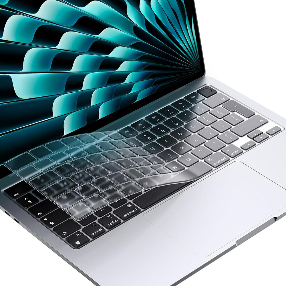 Techsuit - Premium Keyboard Cover PureTypeX (KC1) - Ultra Thin, for MacBook Pro 14 (2021-2024)/ Air 13/15 (2022-2025) - Clear