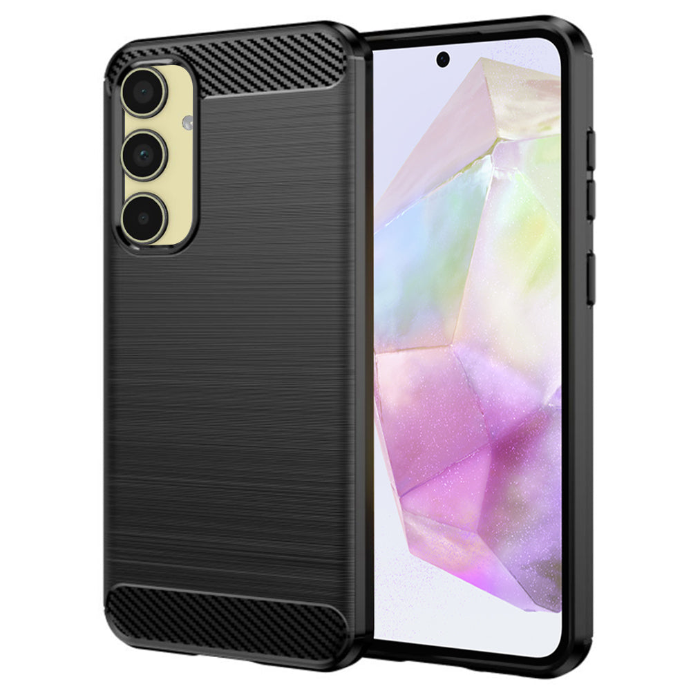 Techsuit - Carbon Silicone - Samsung Galaxy A35 5G - Black