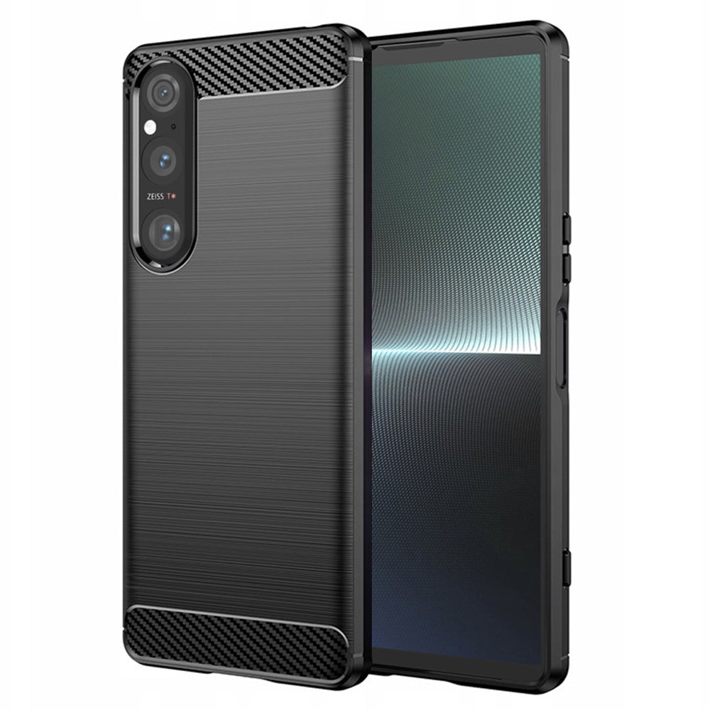 Techsuit - Carbon Silicone - Sony Xperia 1 V - Black