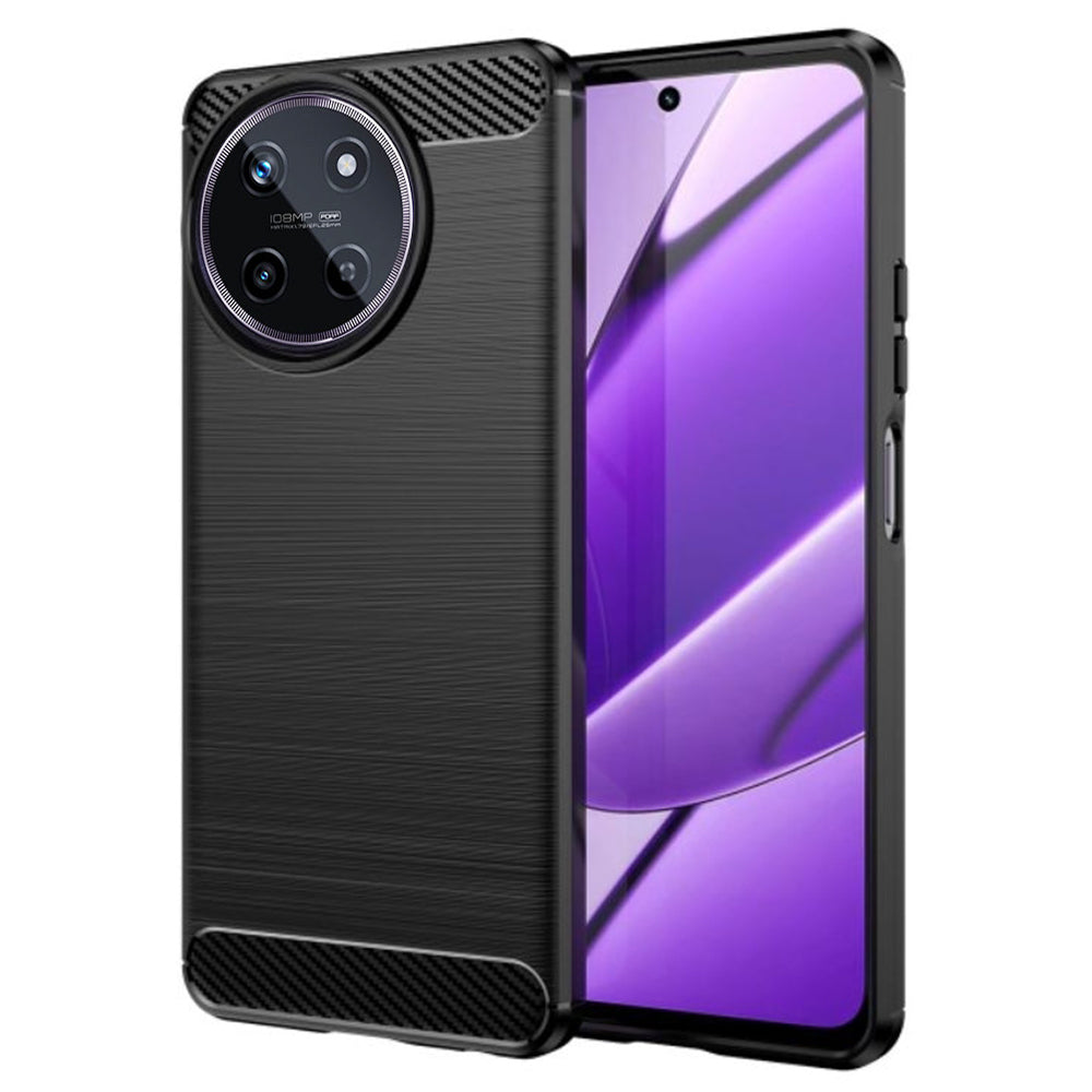 Techsuit - Carbon Silicone - Realme 11 - Black