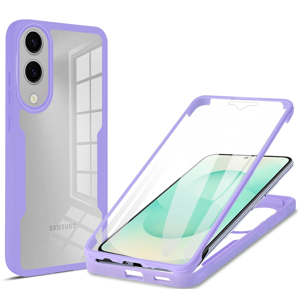 Techsuit - ColorVerse 360 Series + Screen Protector - Samsung Galaxy S25 Edge - Purple