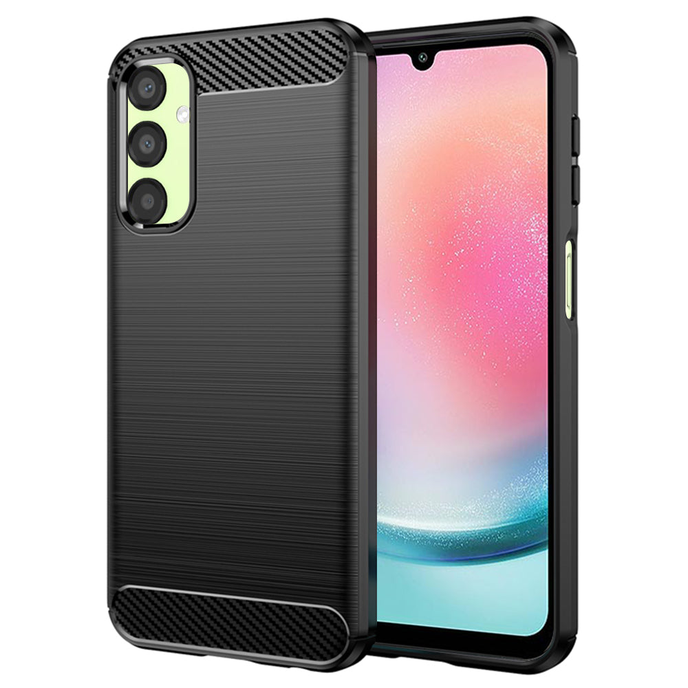 Techsuit - Carbon Silicone - Samsung Galaxy A24 - Black
