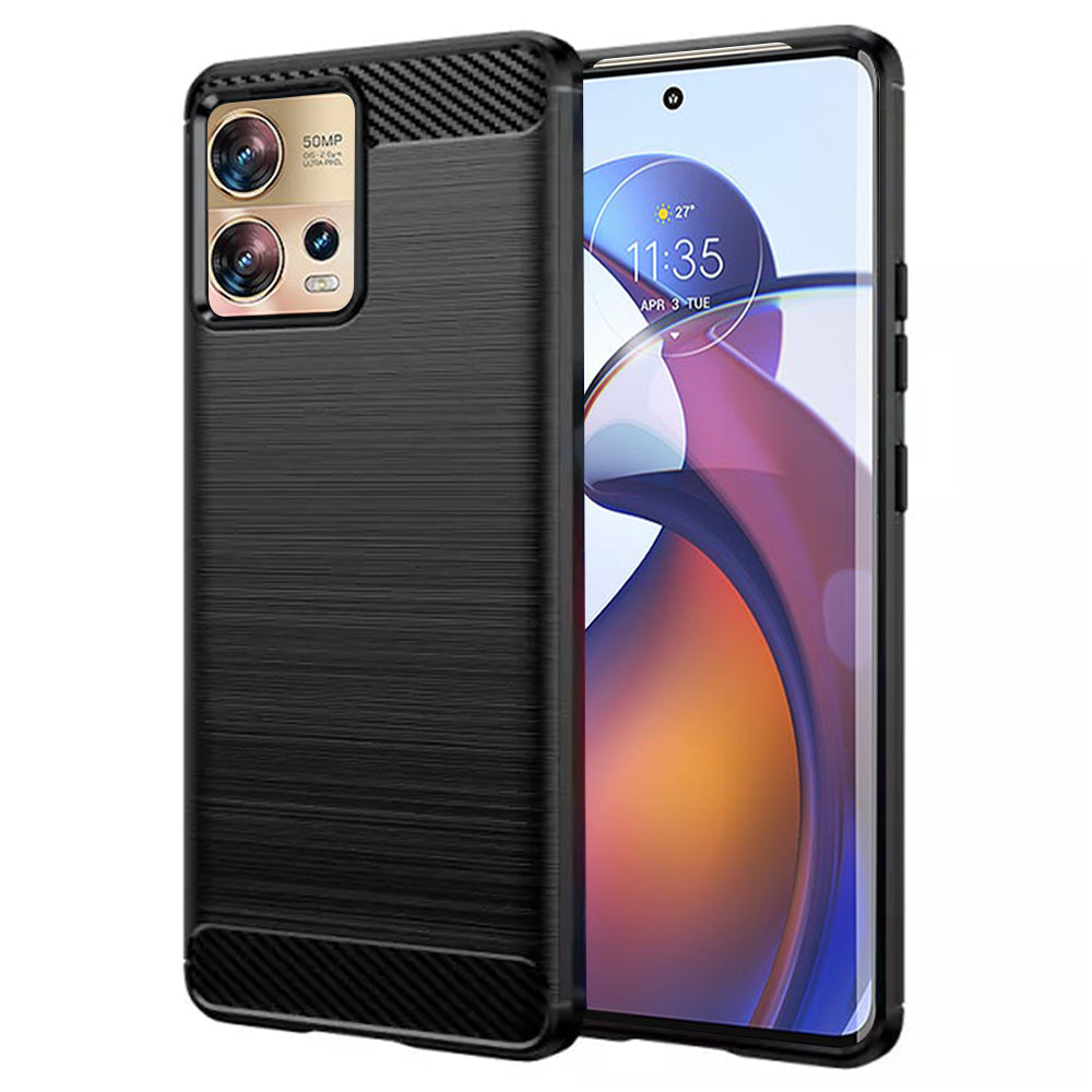 Techsuit - Carbon Silicone - Motorola Edge 30 Fusion - Black