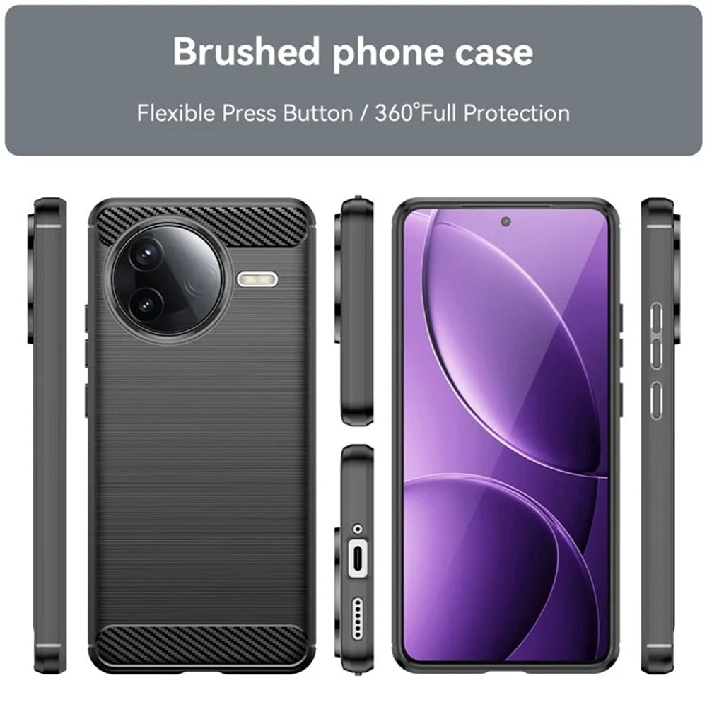 Techsuit - Carbon Silicone - Xiaomi Poco F7 Ultra - Black