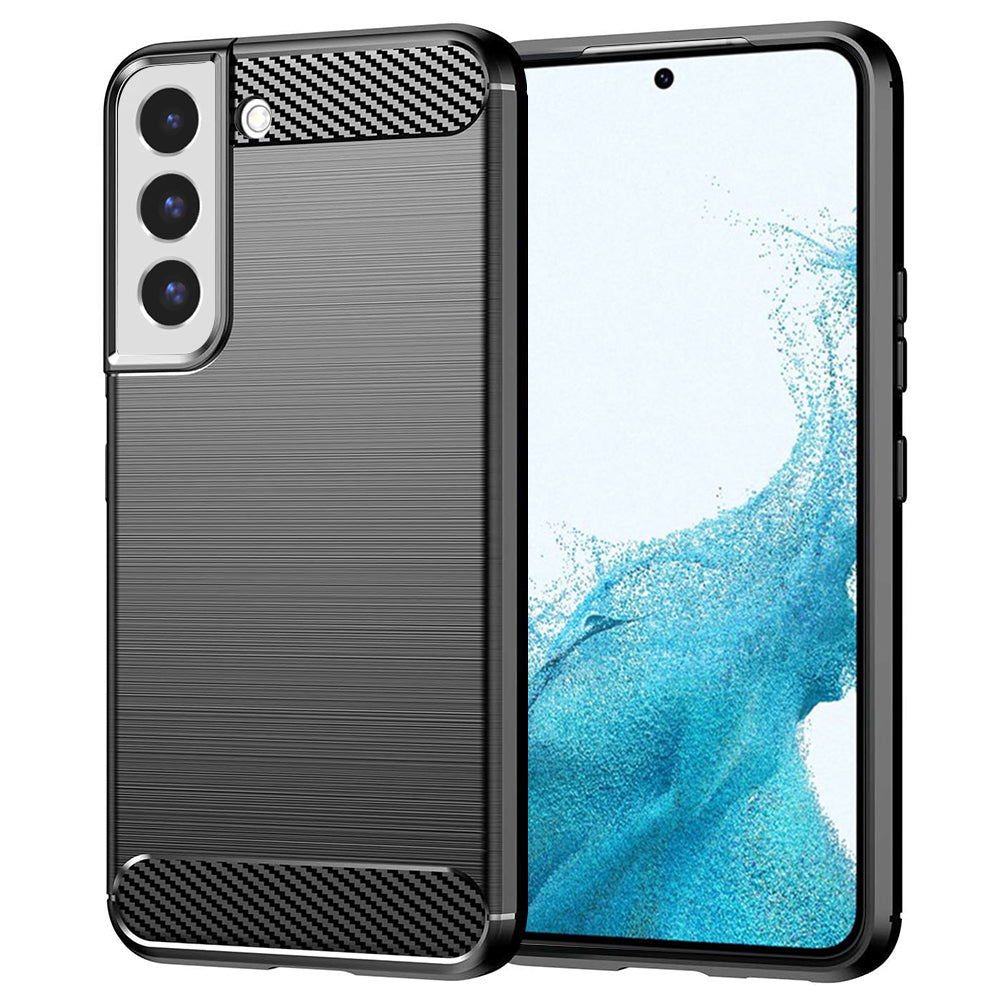 Techsuit - Carbon Silicone - Samsung Galaxy S22 - Black