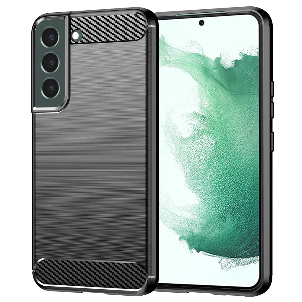 Techsuit - Carbon Silicone - Samsung Galaxy S22 Plus - Black
