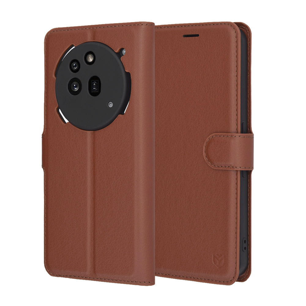 Techsuit - Leather Folio - Nothing Phone (3a) Pro - Brown