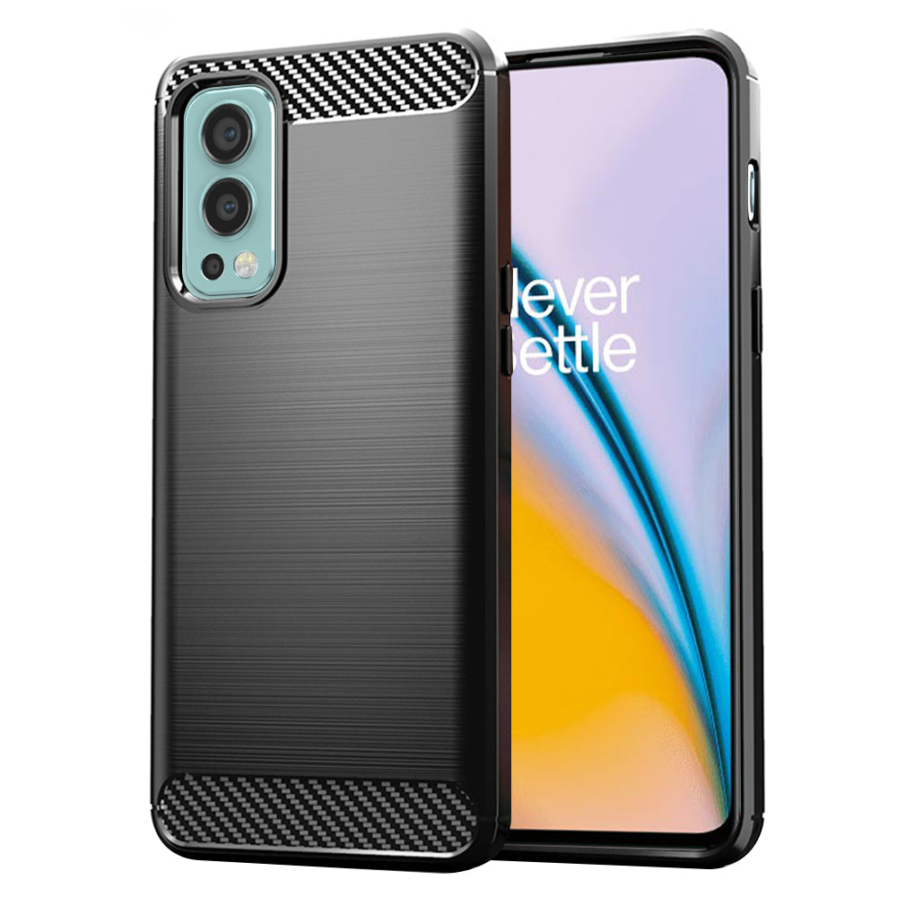 Techsuit - Carbon Silicone - OnePlus Nord 2 5G - Black