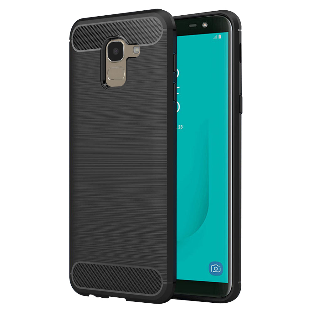 Techsuit - Carbon Silicone - Samsung Galaxy J6 2018 - Black