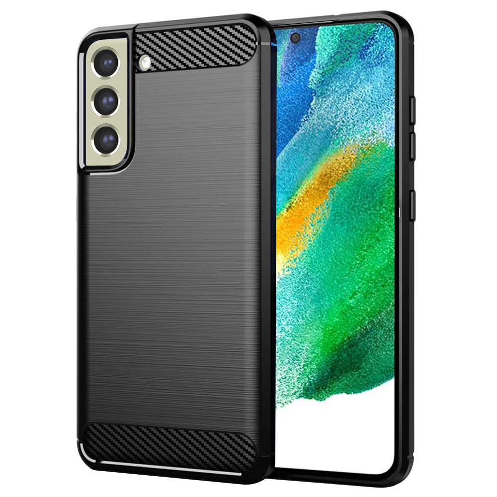 Techsuit - Carbon Silicone - Samsung Galaxy S21 FE - Black
