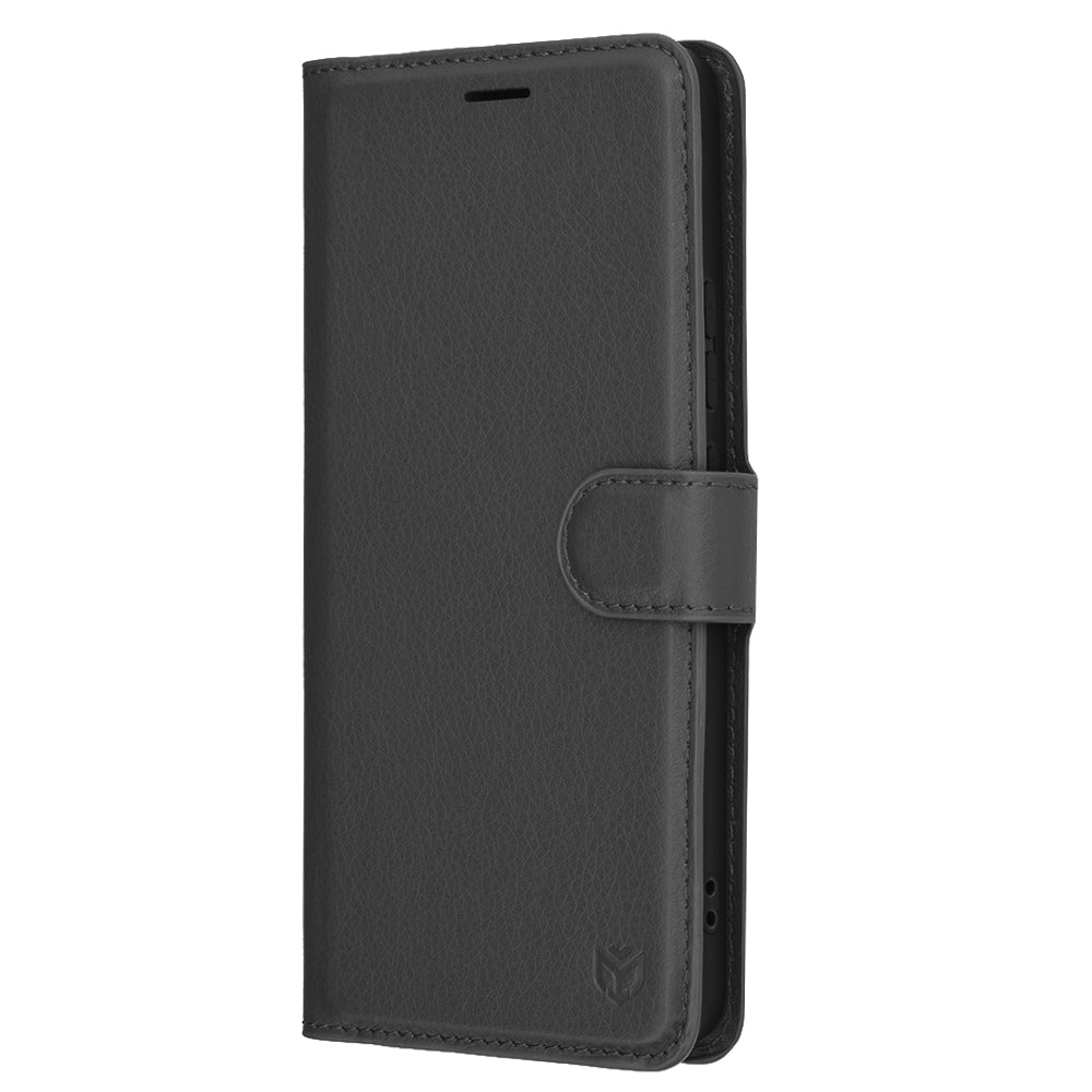 Techsuit - Leather Folio - Oppo Reno13 F 4G / Reno13 F 5G / Reno13 FS 5G - Black