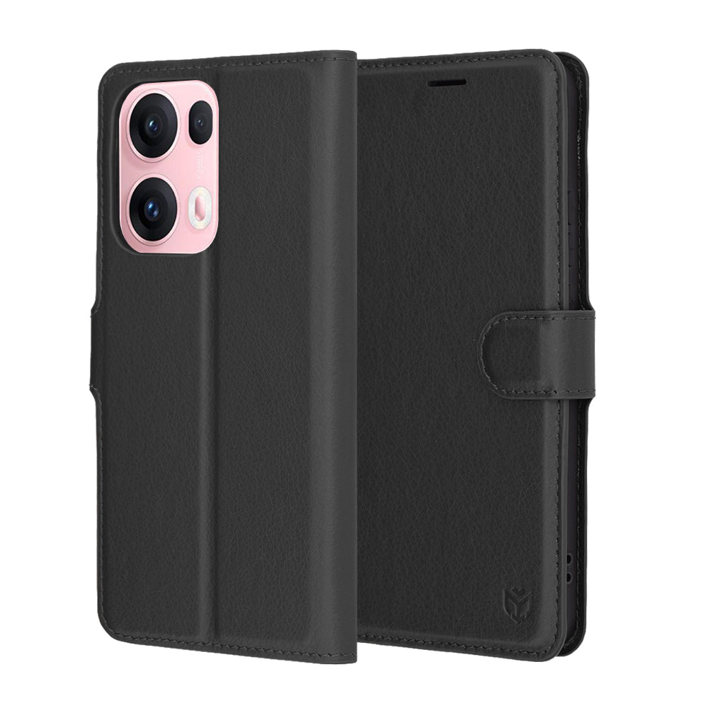 Techsuit - Leather Folio - Oppo Reno13 Pro - Black