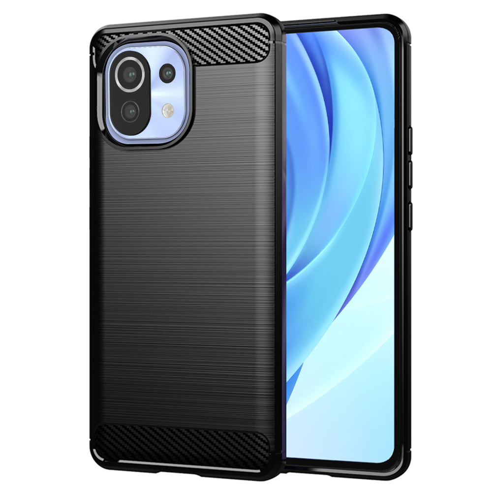 Techsuit - Carbon Silicone - Xiaomi Mi 11 Lite 4G / Mi 11 Lite 5G / 11 Lite 5G NE - Black