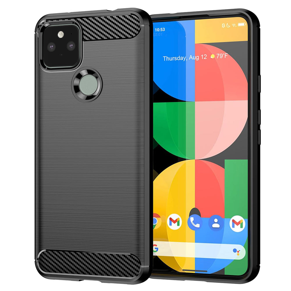 Techsuit - Carbon Silicone - Google Pixel 5 - Black