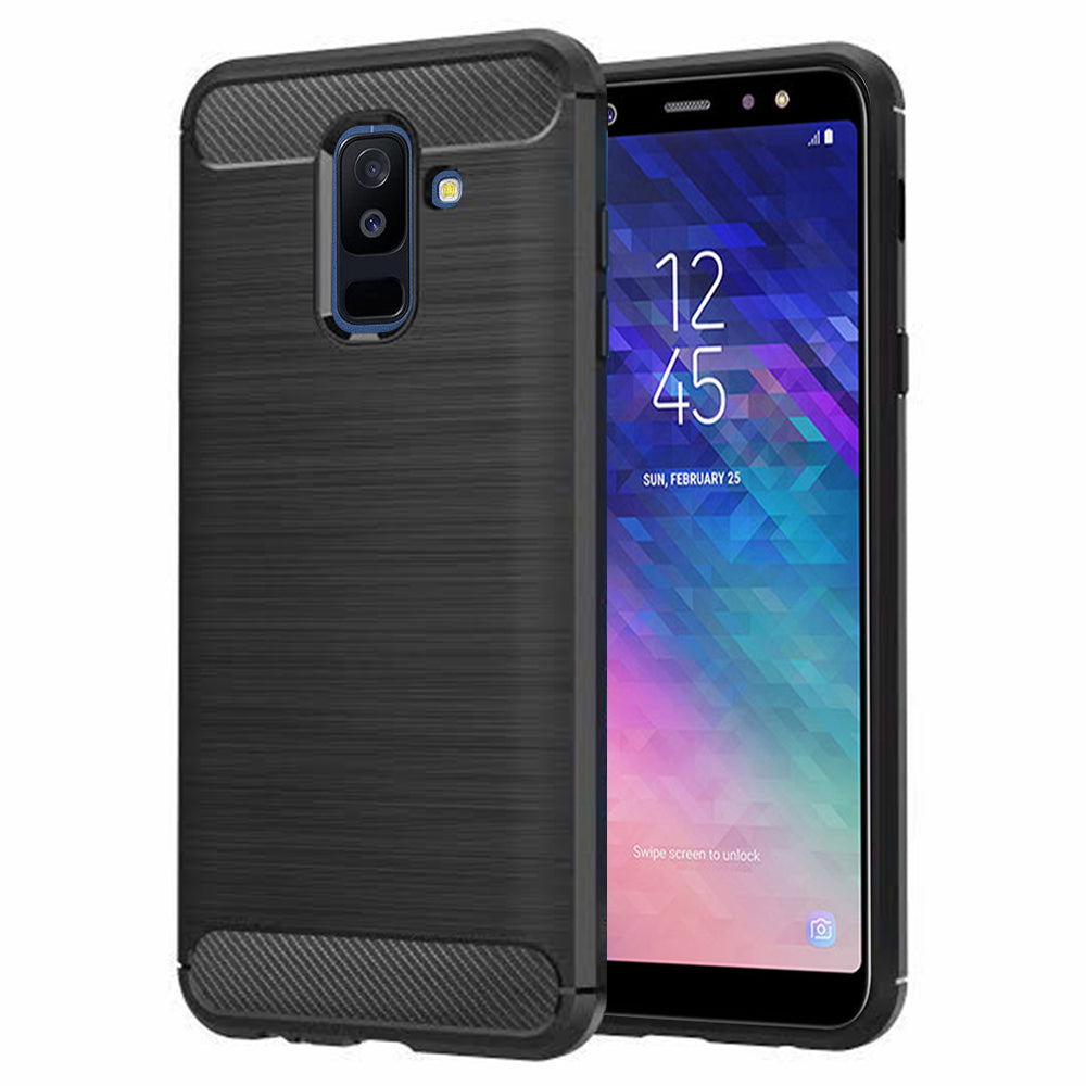Techsuit - Carbon Silicone - Samsung Galaxy A6 Plus 2018 - Black