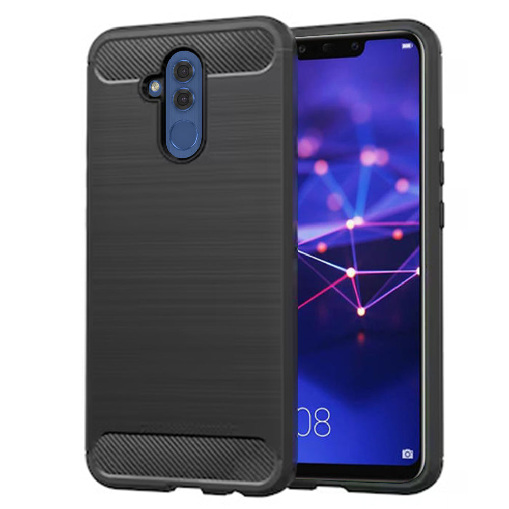 Techsuit - Carbon Silicone - Huawei Mate 20 lite - Black