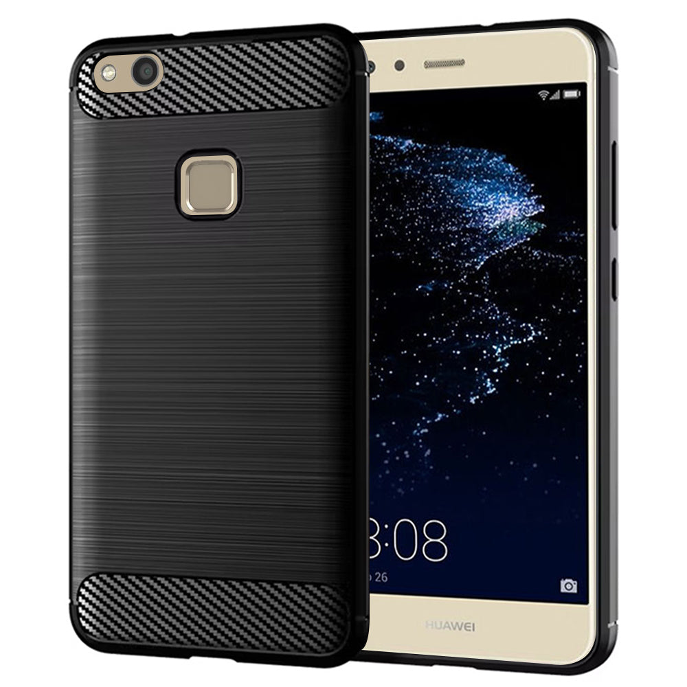 Techsuit - Carbon Silicone - Huawei P10 Lite - Black