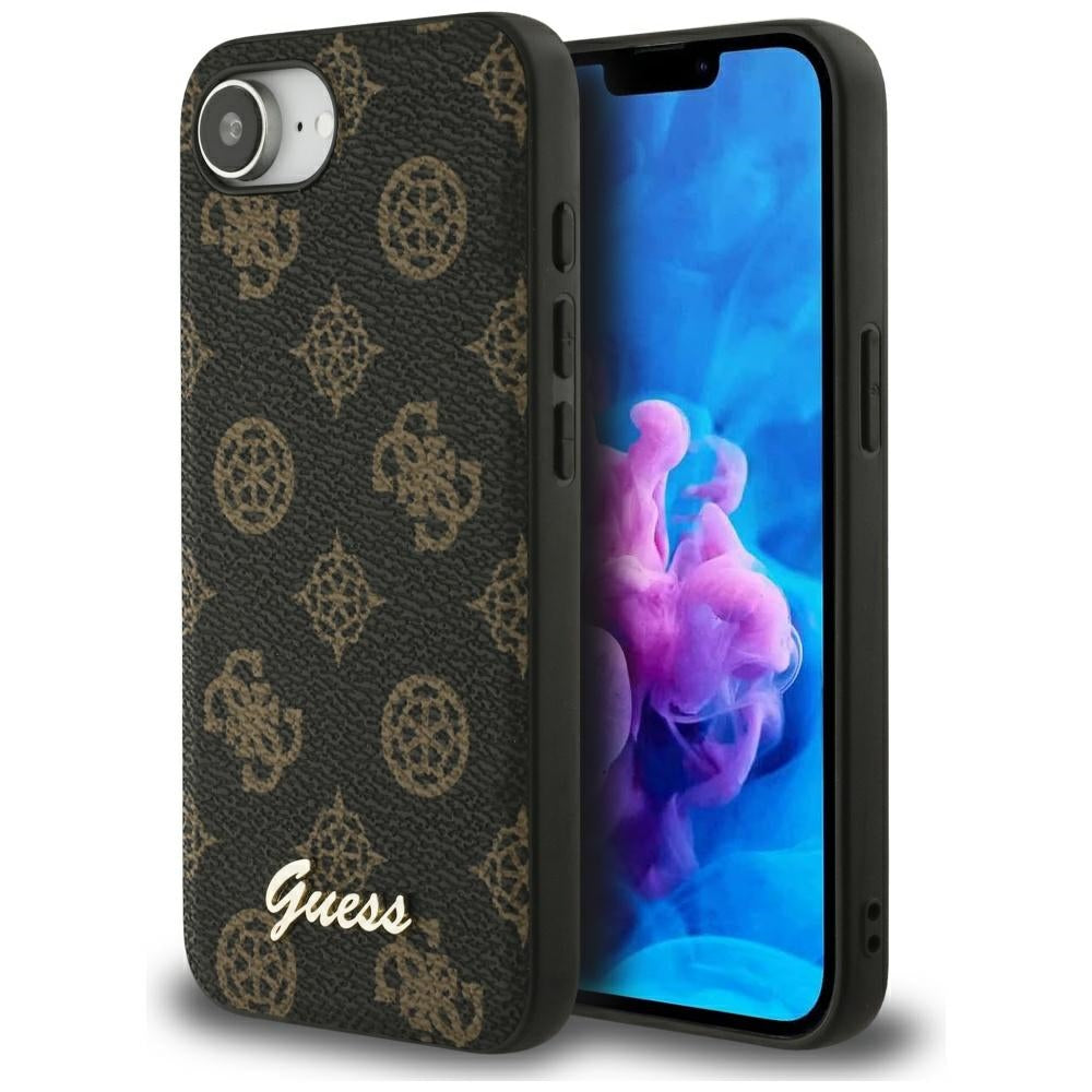 Guess - Peony Script MagSafe (GUHMPSE4PGPYSK) - iPhone 16e - Black