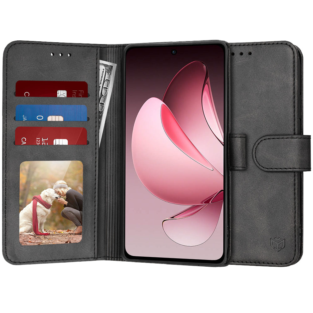 Techsuit - Diary Book - Oppo Reno13 F 4G / Reno13 F 5G / Reno13 FS 5G - Black