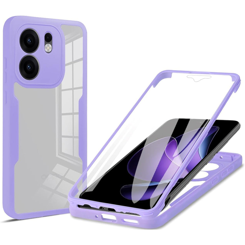Techsuit - ColorVerse 360 Series + Screen Protector - Oppo Reno13 F 4G / Reno13 F 5G / Reno13 FS 5G - Purple