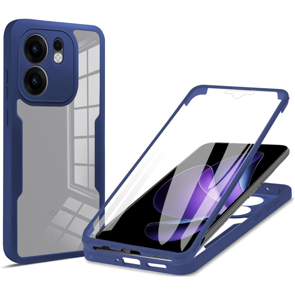Techsuit - ColorVerse 360 Series + Screen Protector - Oppo Reno13 F 4G / Reno13 F 5G / Reno13 FS 5G - Blue