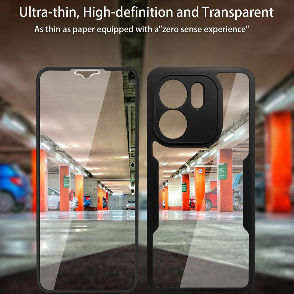 Techsuit - ColorVerse 360 Series + Screen Protector - Oppo Reno13 F 4G / Reno13 F 5G / Reno13 FS 5G - Black