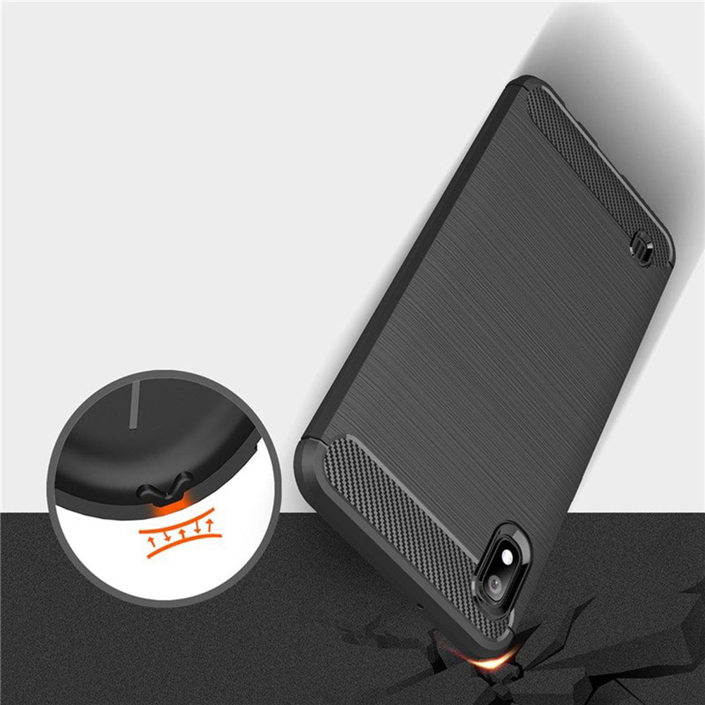 Techsuit - Carbon Silicone - Galaxy A10 / M10 - Black