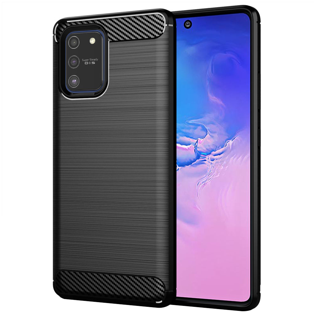 Techsuit - Carbon Silicone - Samsung Galaxy S10 Lite - Black