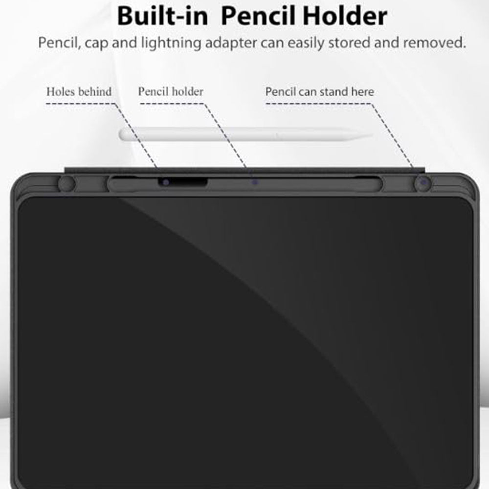 Techsuit - Flex Trifold (with Pencil Holder) - Xiaomi Redmi Pad SE 4G 8.7" - Black