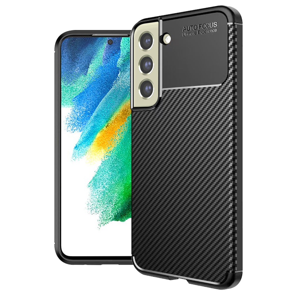 Techsuit - CarbonFiber - Samsung Galaxy S21 FE 5G - Black