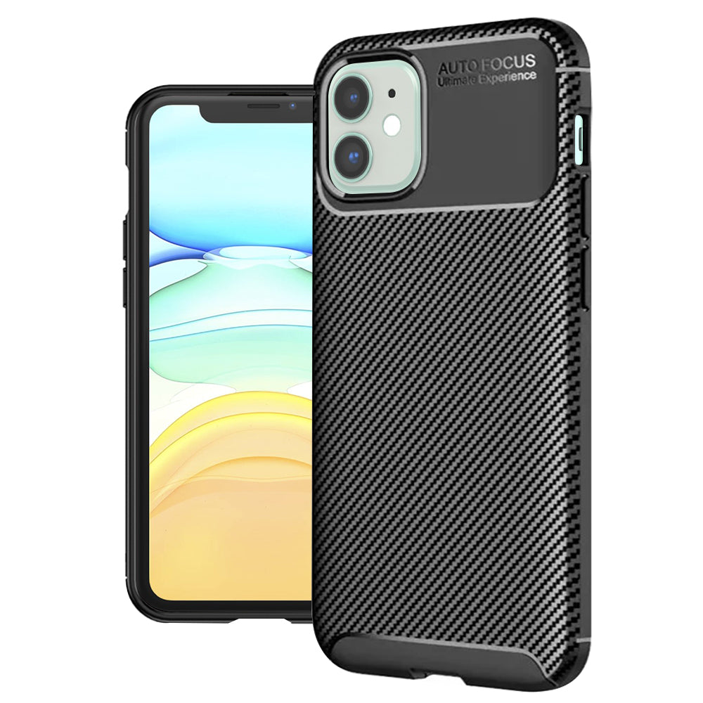 Techsuit - CarbonFiber - iPhone 11 - Black