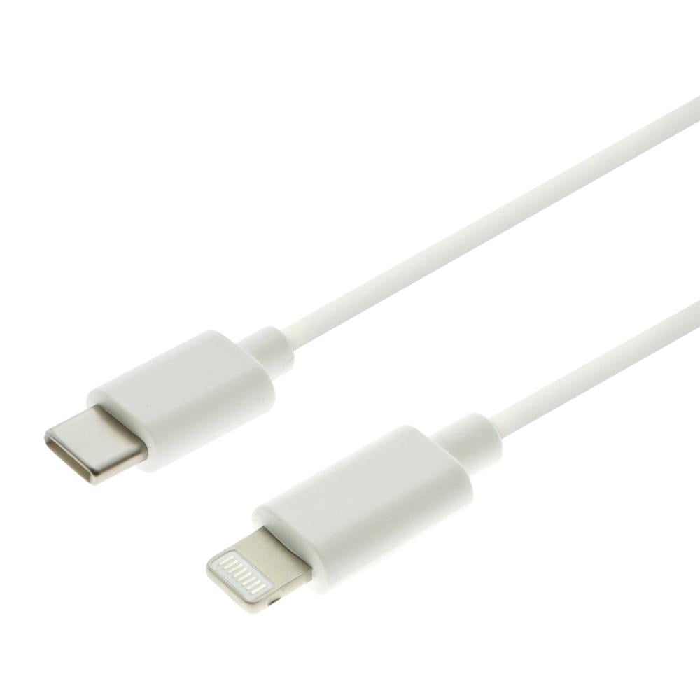 Καλώδιο φόρτισης και δεδομένων GreenMouse – USB-C σε Lightning 1,0 m σε λευκό χρώμα με συσκευασία blister - 66956598