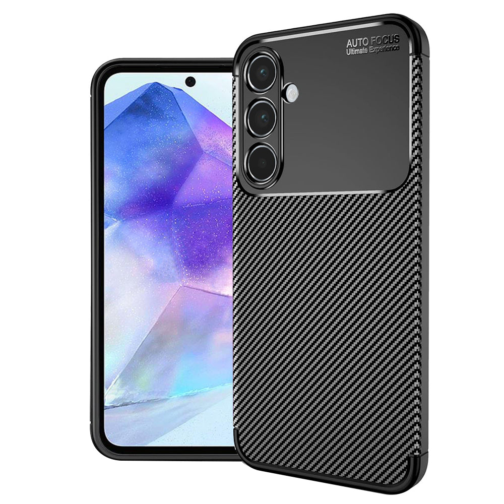 Techsuit - CarbonFiber - Samsung Galaxy A55 5G - Black