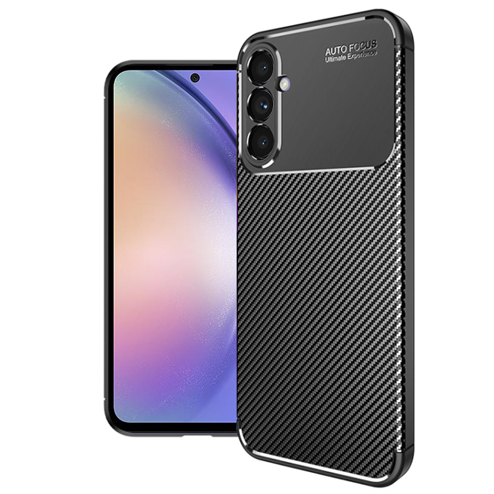 Techsuit - CarbonFiber - Samsung Galaxy A54 - Black