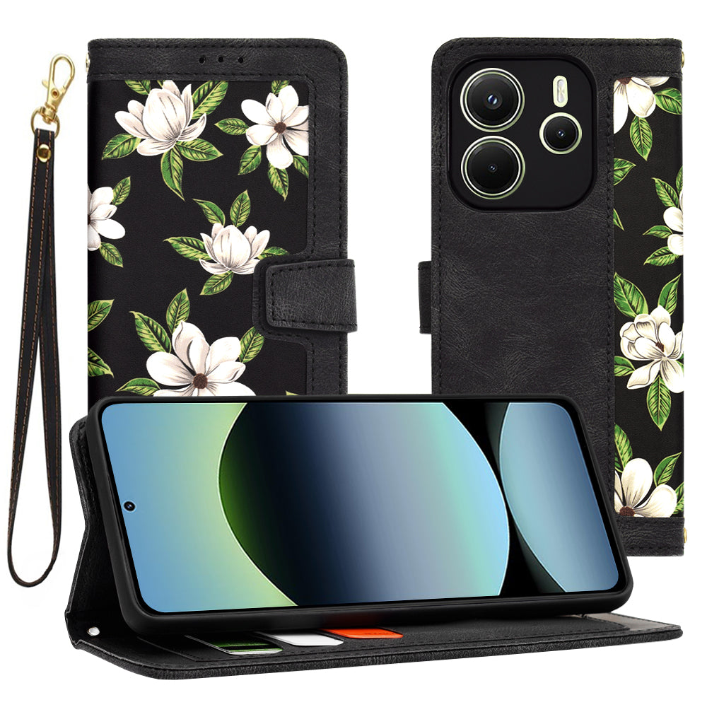 Techsuit - FlipCraft - Xiaomi Redmi Note 14 4G (Regional) - Flowers of the Dawn