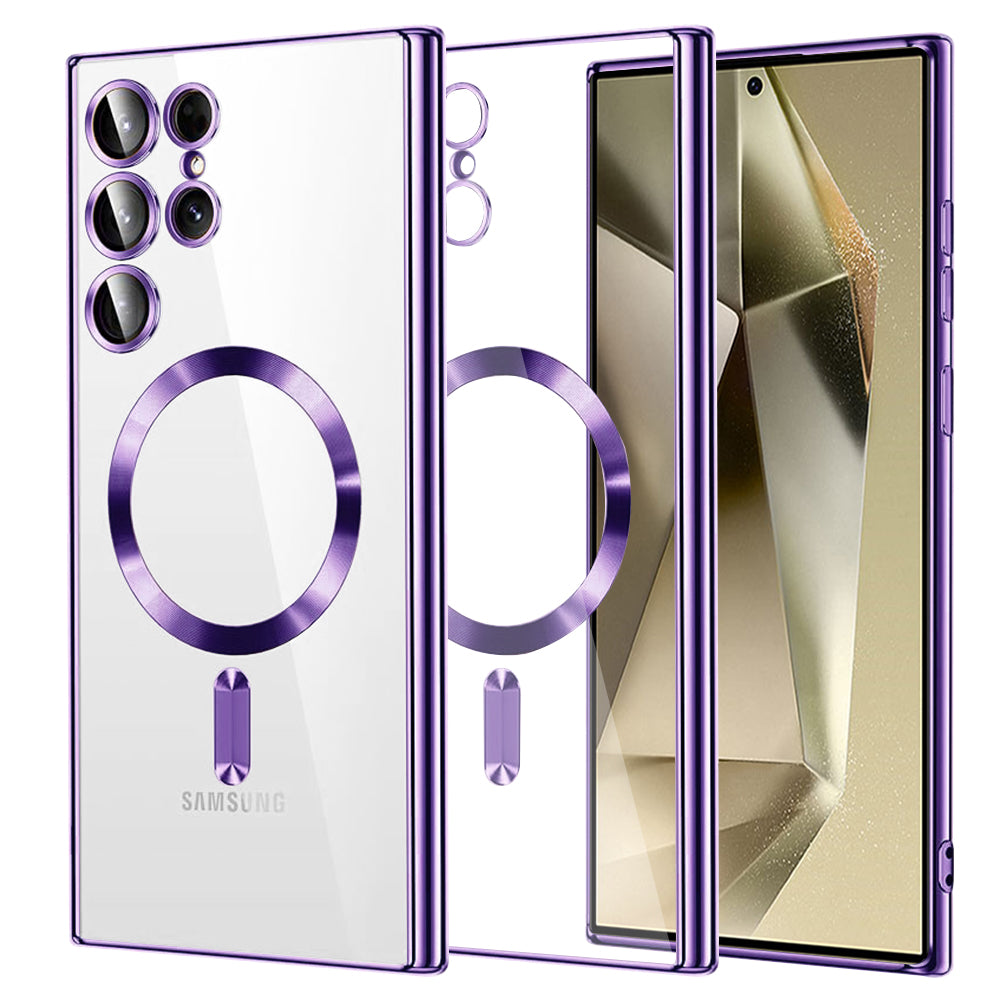 Techsuit - Luxury Crystal MagSafe - Samsung Galaxy S24 Ultra - Light Purple