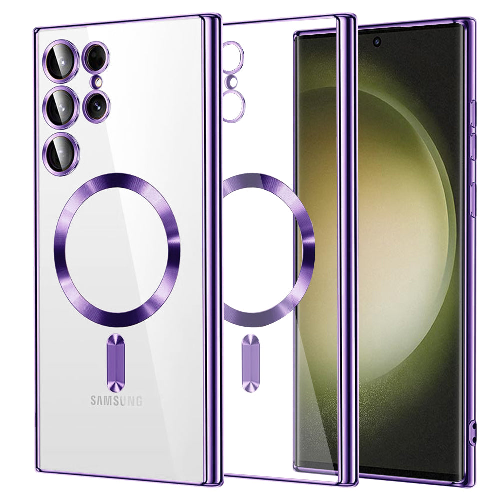 Techsuit - Luxury Crystal MagSafe - Samsung Galaxy S23 Ultra - Light Purple