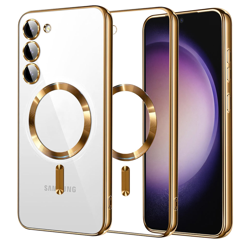Techsuit - Luxury Crystal MagSafe - Samsung Galaxy S23 - Gold