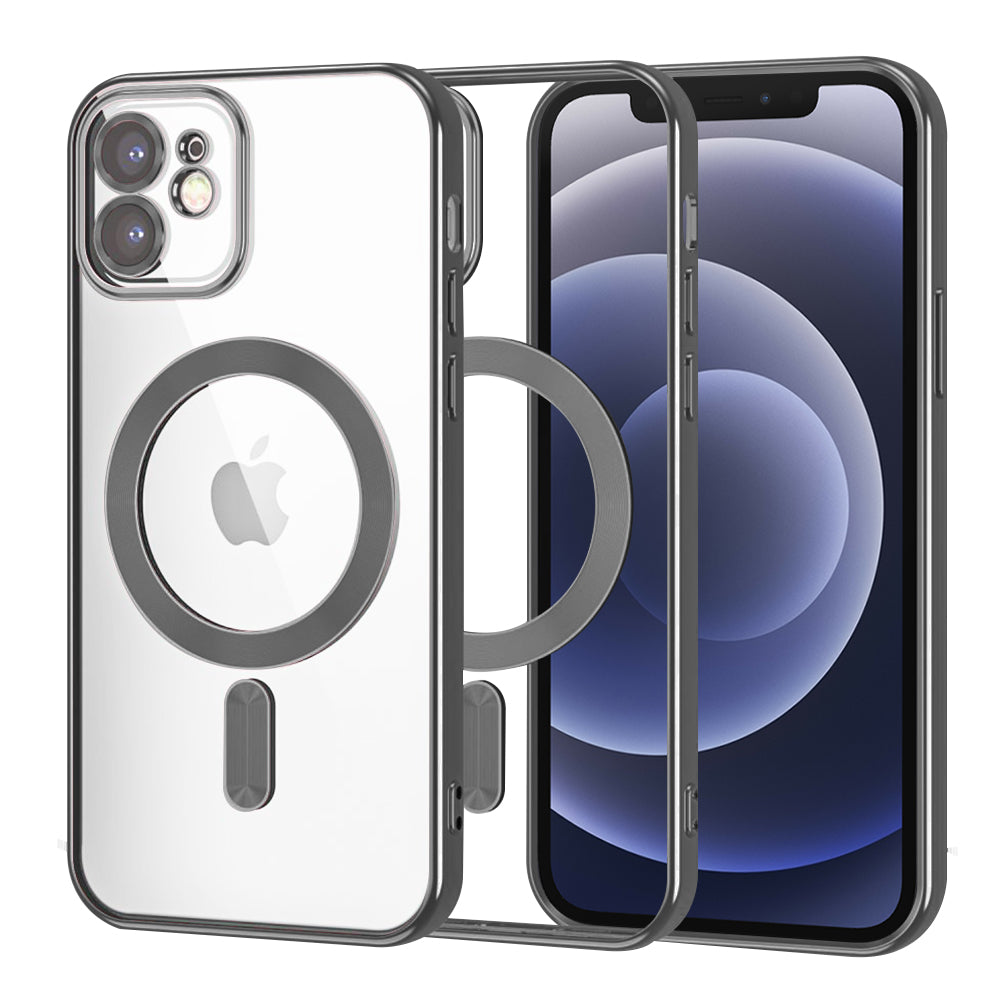 Techsuit - Luxury Crystal MagSafe - iPhone 12 - Black