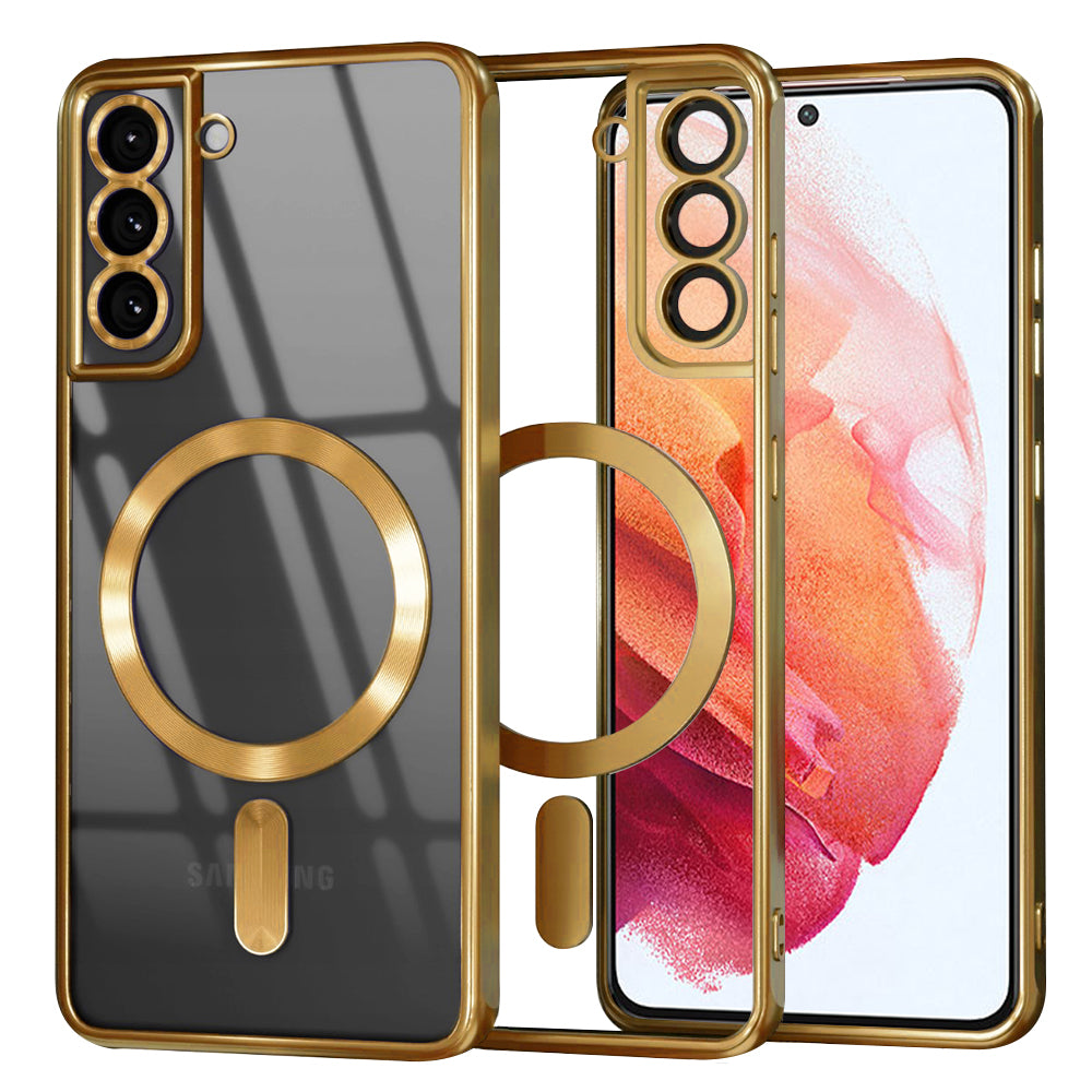 Techsuit - Luxury Crystal MagSafe - Samsung Galaxy S21 5G - Gold