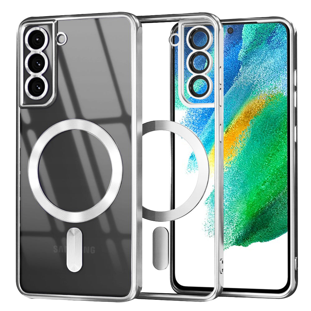 Techsuit - Luxury Crystal MagSafe - Samsung Galaxy S21 FE 5G - Silver