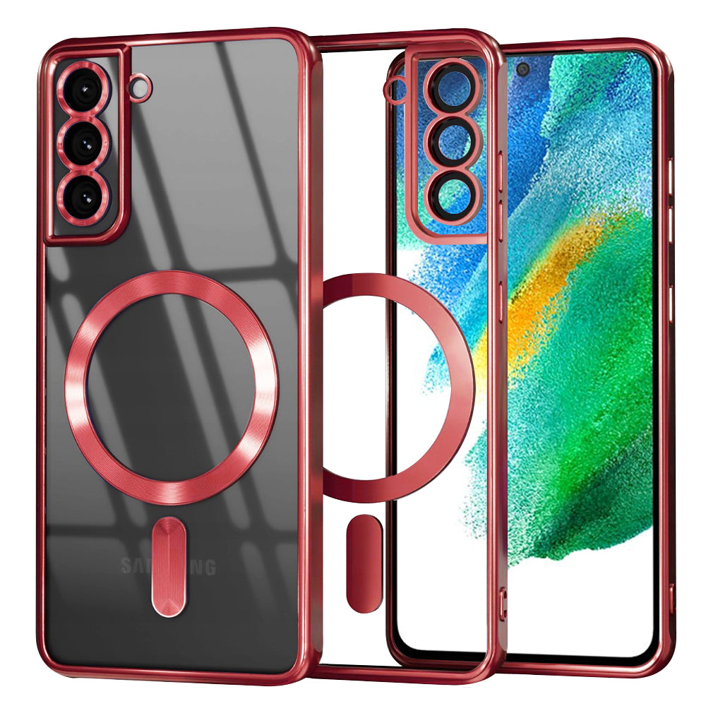 Techsuit - Luxury Crystal MagSafe - Samsung Galaxy S21 FE 5G - Red