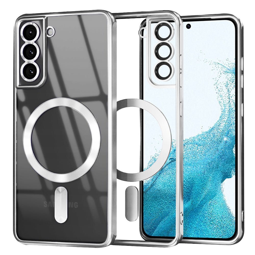 Techsuit - Luxury Crystal MagSafe - Samsung Galaxy S22 5G - Silver